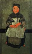Paul Serusier Little Breton Girl Seated(Portrait of Marie Francisaille) oil painting